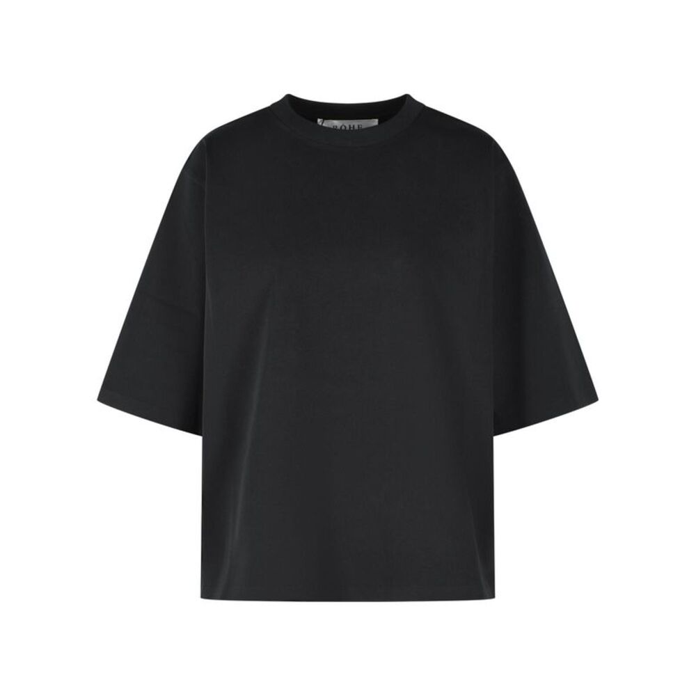 Róhe Black Cotton T-Shirt Women